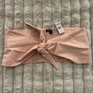 NWT Express Linen Tie Top